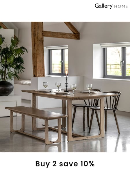 Gallery Home Brown Neston Dining Table (B04285) | £697