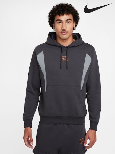 Nike Grey Air Fleece Pullover Hoodie (B04417) | £65