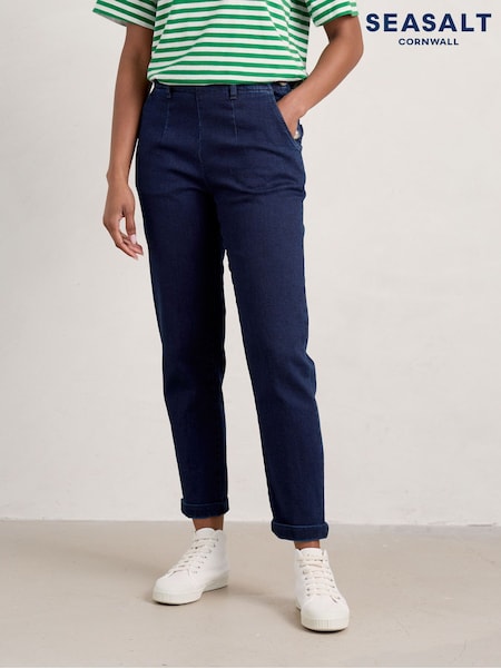 Seasalt Cornwall Blue Tall Waterdance Trousers (B04627) | £63