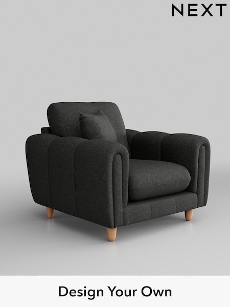 Tweedy Blend Easy Clean/Charcoal Grey Odella (B04873) | £775