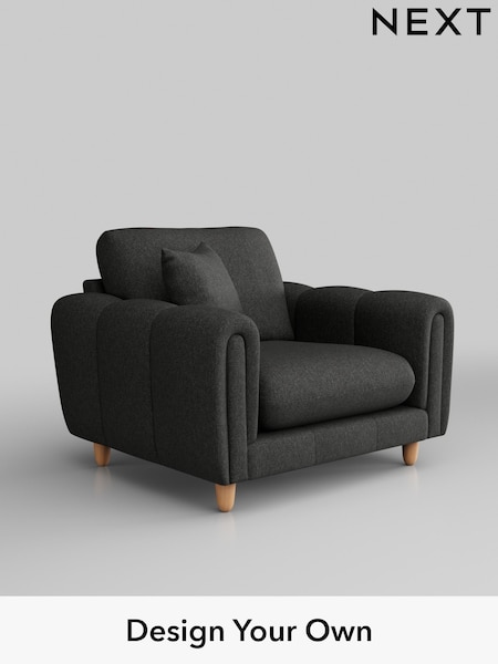 Tweedy Blend Easy Clean/Charcoal Grey Odella (B04873) | £875