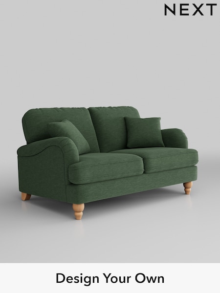 Fine Chenille Easy Clean/Mid Khaki Green Lilly Ii (B05126) | £850