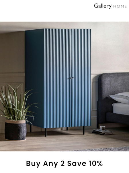 Gallery Home Blue Tetouan Double Wardrobe (B05935) | £533