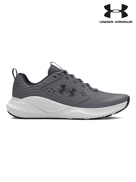 Under Armour Grey Charged Commit 4 Trainers (B06048) | £75