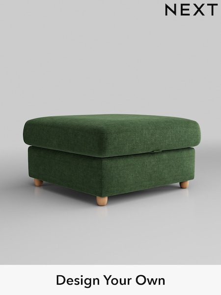 Luxe Chenille/Dark Green Parker Platform Grand Relaxed Sit (B06252) | £550