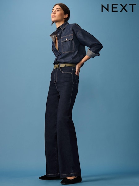 Rinse Blue Wide Leg Jeans (B06313) | £32