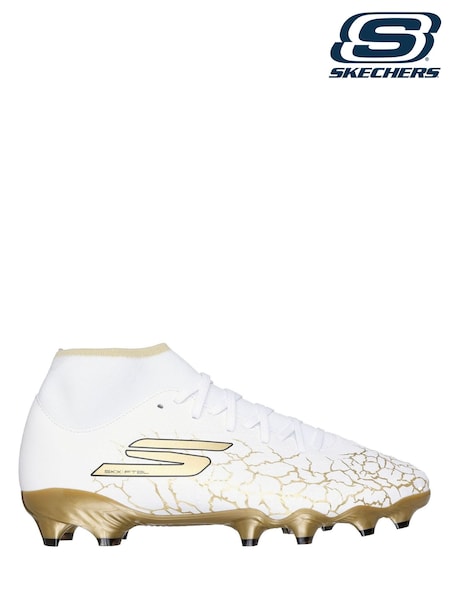 Skechers White Soccer Control Academy High Firm Ground Boots (B07013) | £90