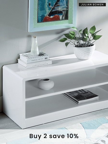 Julian Bowen White Manhattan Compact TV Unit (B07019) | £165