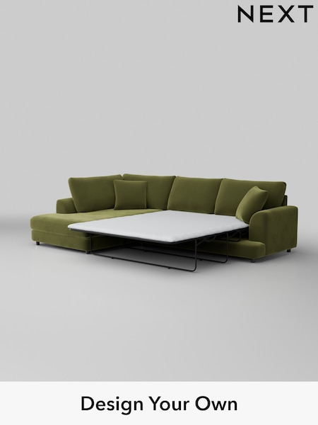 Plush Velvet Easy Clean/Mid Olive Green Parker (B07077) | £2,525