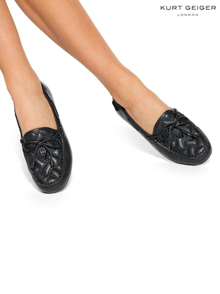 Kurt Geiger London Eagle Moccasin Drench Black Pumps (B07203) | £149