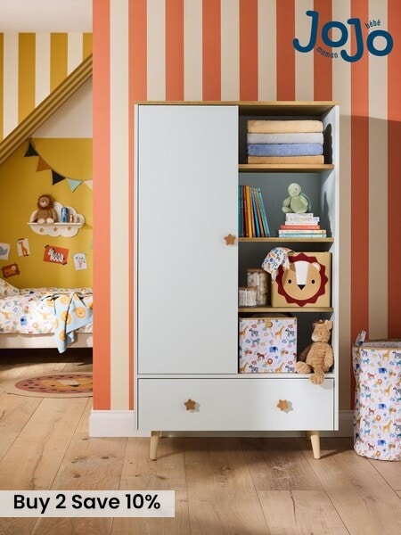 Jojo Maman Bébé White Asta Double Wardrobe (B07251) | £479