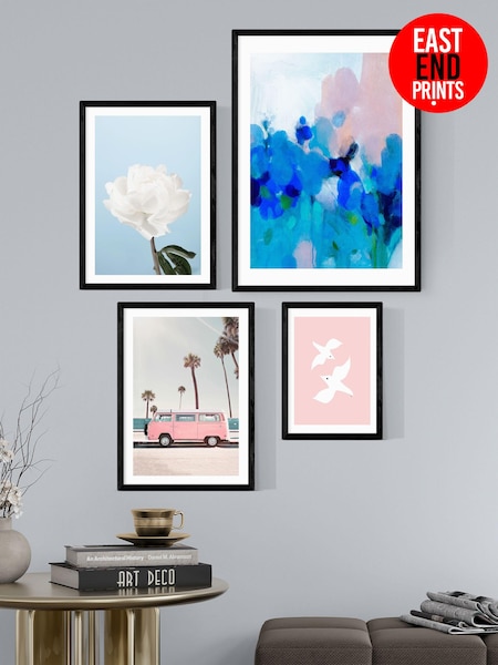 East End Prints Black Summer Pastel Wall Set (B07366) | £170
