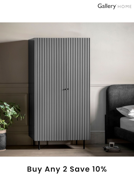 Gallery Home Grey Tetouan Double Wardrobe (B07368) | £533