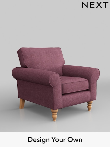 Tweedy Blend Easy Clean/Mid Mulberry Purple Mallory (B07382) | £525