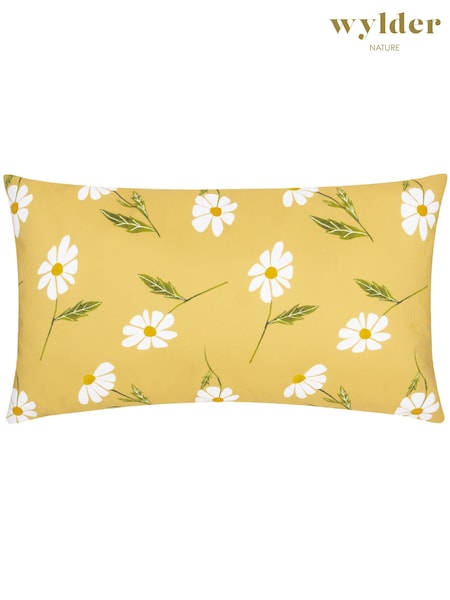 Wylder Yellow Daisies Rectangular Floral Outdoor Cushion (B07424) | £15
