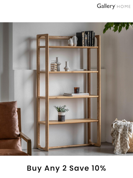 Gallery Home Natural Neston Open Display (B07708) | £533