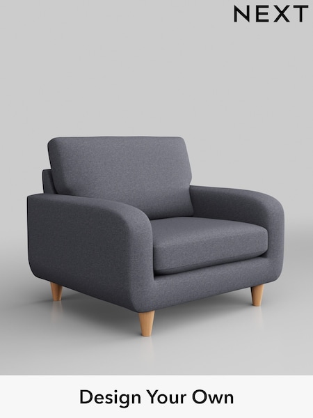 Tweedy Blend Easy Clean/Mid Slate Blue Camden (B07769) | £550