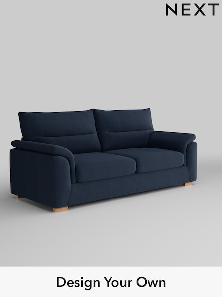 Fine Chenille Easy Clean/Dark Navy Blue Hayden Highback (B07964) | £1,325