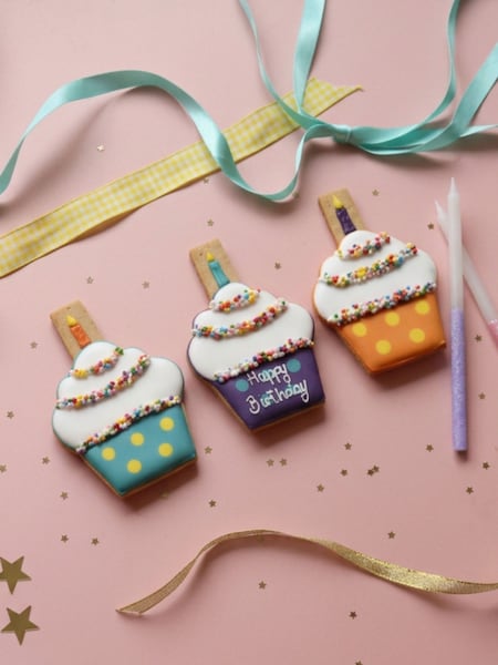 Biscuiteers Hip Hip Hooray! Letterbox Biscuits