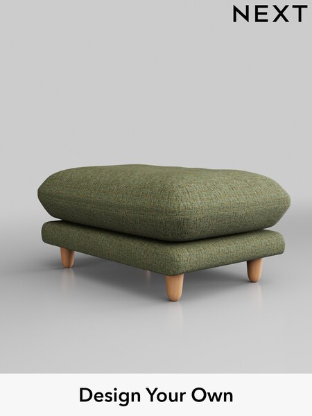 Chunky Boucle Easy Clean/Mid Green Odella (B11691) | £425