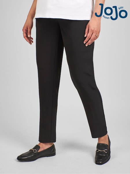 JoJo Maman Bébé Black Tapered Maternity Trousers (B12141) | £42