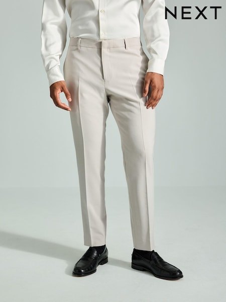 Neutral Skinny Fit Tuxedo Suit Trousers (B12163) | £40