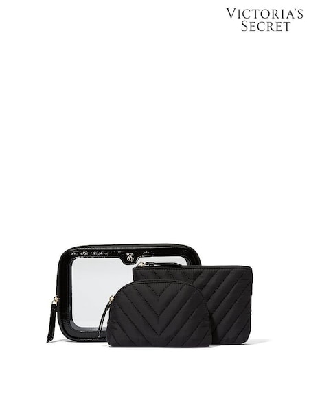 Victoria's Secret Black Travel Trio Makeup Bag (B12387) | £35