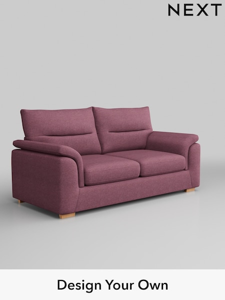 Tweedy Blend Easy Clean/Mid Mulberry Purple Hayden Highback (B12392) | £1,125