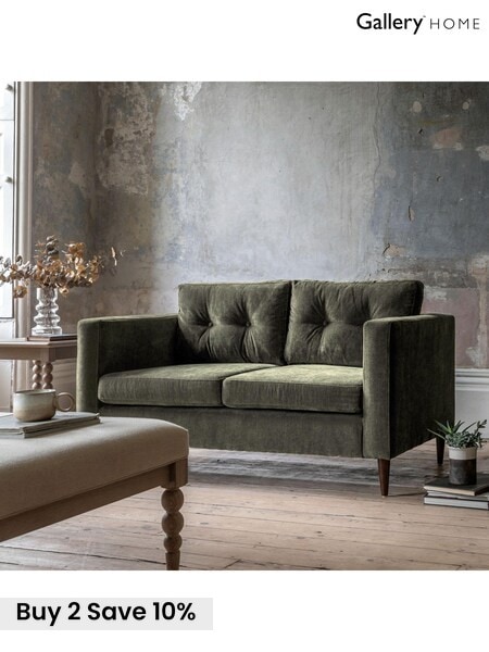 Gallery Home Forest Green Westminster Sofa 2 Seater (B14412) | £615