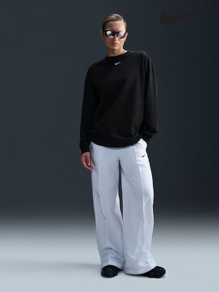 Nike Black Oversized Sportswear Essential Long-Sleeve T-Shirt (B14524) | £38