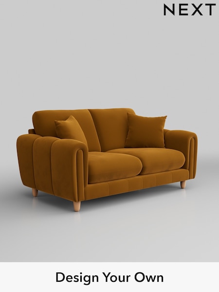 Plush Velvet Easy Clean/Mustard Yellow Odella (B14597) | £1,275