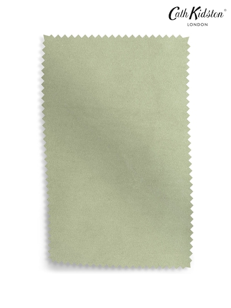 Cath Kidston Sprig Sage Green Rich Velvet Upholstery Swatch (B14756) | £0