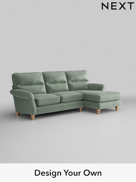 Plush Chenille/Mid Slate Teal Green Ashford Highback (B14784) | £2,050