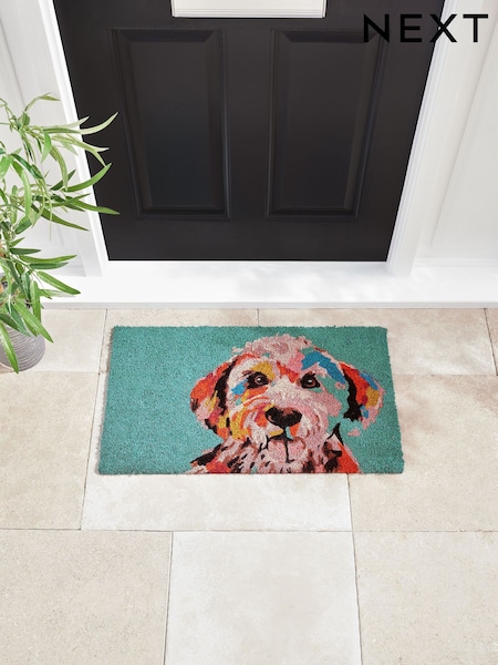 Multi Cockapoo Coir Doormat (B14883) | £14 - £24