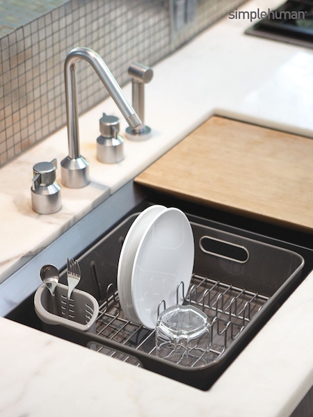 simplehuman Brushed Steel Compact Dishrack (B15219) | £35