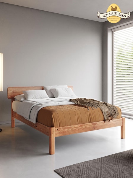 Get Laid Beds Cinnamon Tan The Deco Solid Wood Bed (B15223) | £780 - £1,020