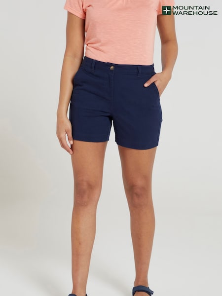 Mountain Warehouse Blue Womens Bay Chino Shorts (B15256) | £26