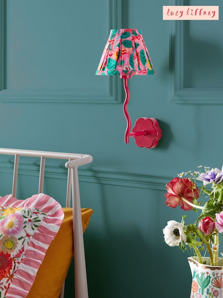 Lucy Tiffney Red/Orange Wiggle Wall Lamp (B15540) | £55