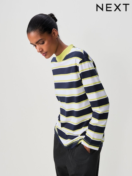 Monochrome Slouch Fit Long Sleeve Top (B15600) | £16