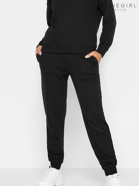 PixieGirl Petite Black Elasticated Waist Cuffed Joggers (B15914) | £26
