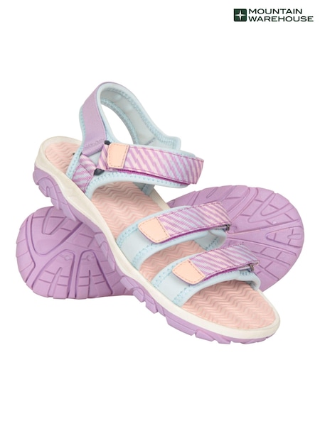 Mountain Warehouse Purple Kids 3-Strap Sandals (B16023) | £27