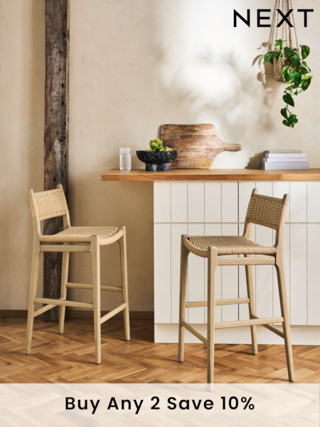 Light Natural Otto Bar Stool (B16135) | £199
