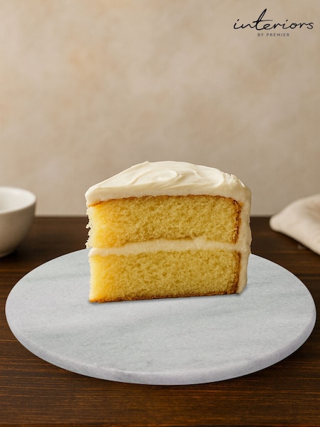 Interiors by Premier White Marble Lazy Susan (B16344) | £33