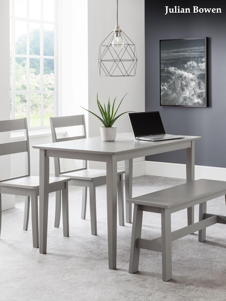 Julian Bowen Grey Kobe Compact Rectangular Table (B16793) | £115