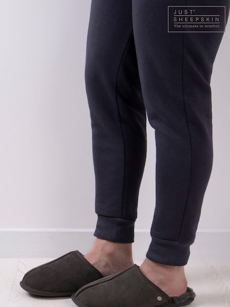 Just Sheepskin Grey Mens Donmar Slippers (B16922) | £70