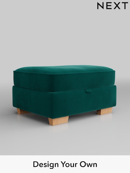 Plush Velvet Easy Clean/Juniper Green Hayden Highback (B16946) | £499