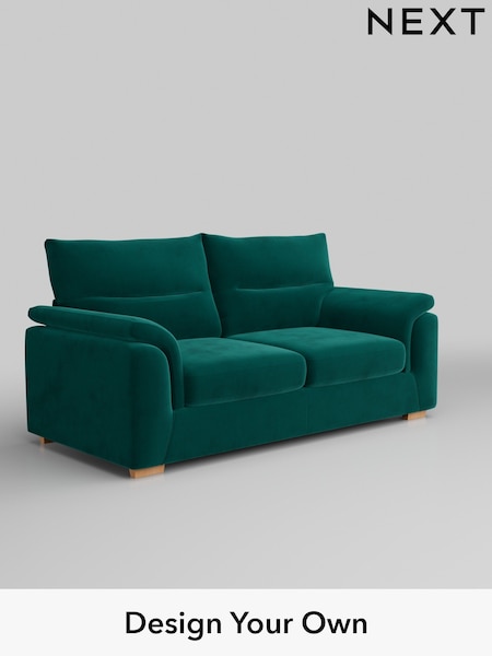 Plush Velvet Easy Clean/Juniper Green Hayden Highback (B16946) | £1,225