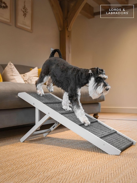 Lords and Labradors Grey Wooden Pet Ramp (B17438) | £60