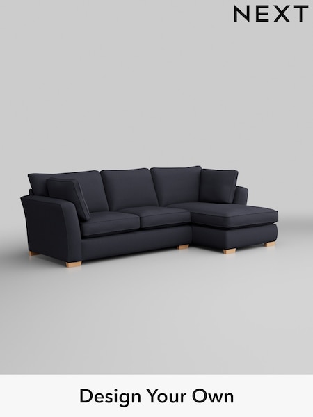 Tweedy Blend Easy Clean/Dark Slate Blue Heath Highback (B17443) | £1,950