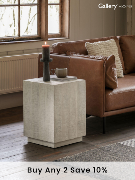 Gallery Home Whitewash Millom Side Table (B17450) | £282